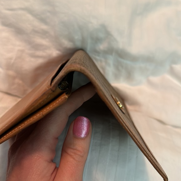 ❌SOLD❌ GUCCI micro GG vintage coated canvas & leather bifold long wallet classic - Picture 12 of 16